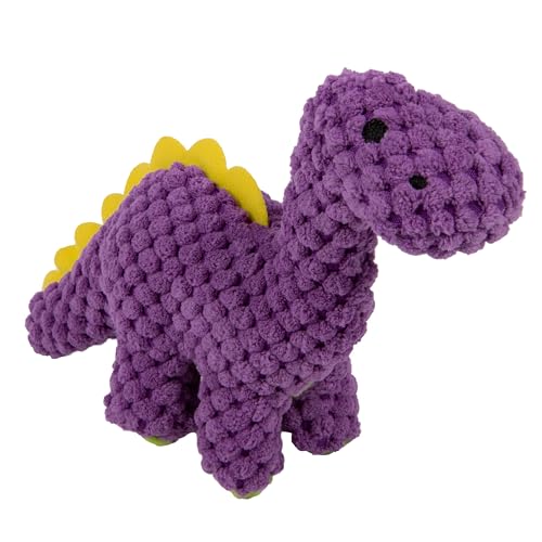 Checkers Just for Me Dinos Bruto Squeaky Plush Dog Toy (Checkers - Dinos Bruto (Purple) / Mini)
