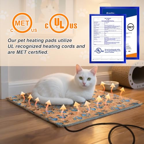 Large Dog Heating Pad 36x24 in with Normally Open Function (Yellow / 36 x 24 in)