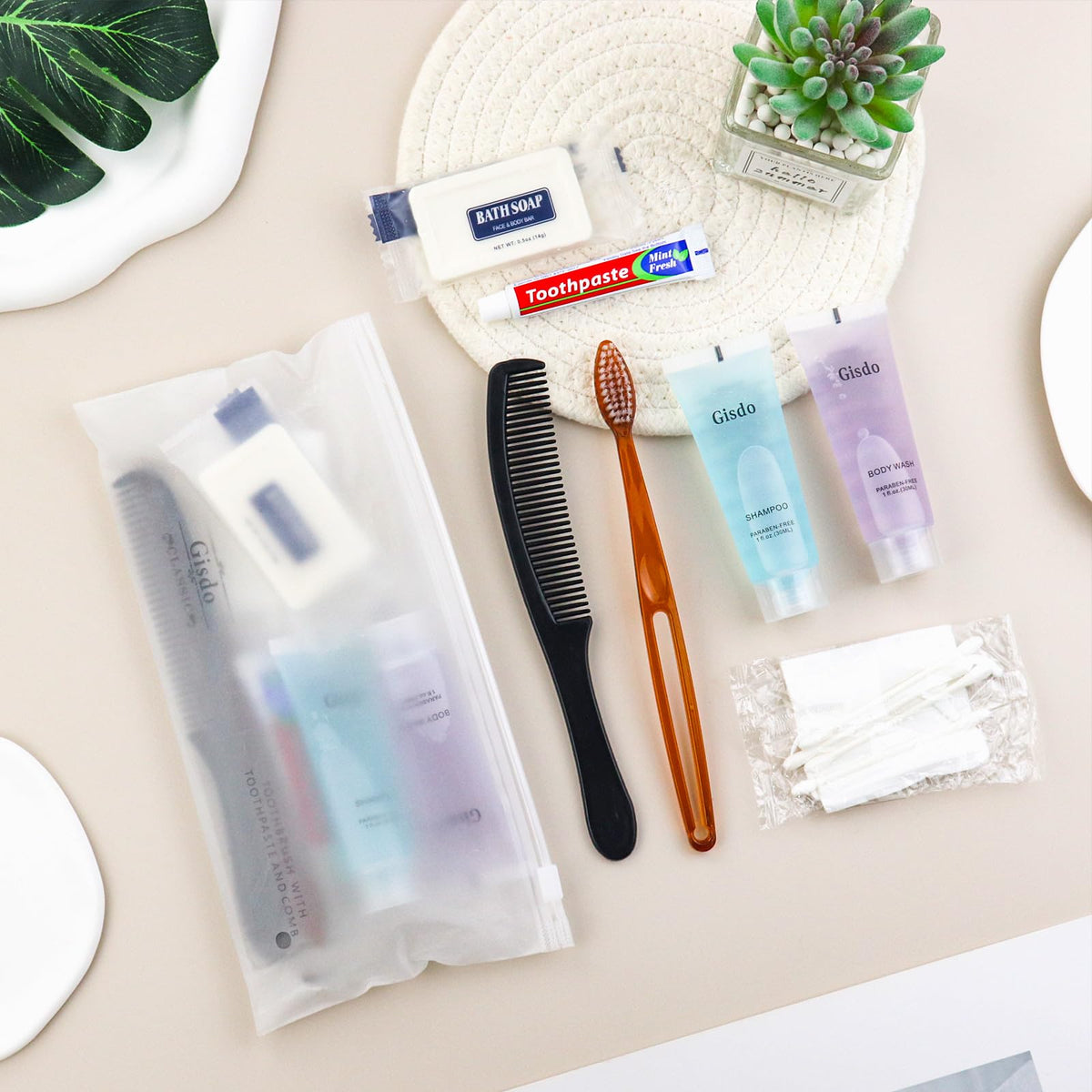 50 Pack Toiletry Kits (Pack of 50)