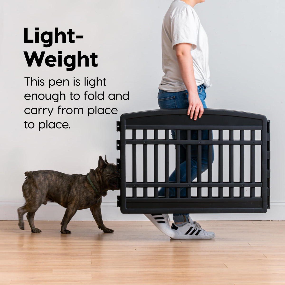 6 Panel Dog Playpen (6 Panel - 24" H / Black)