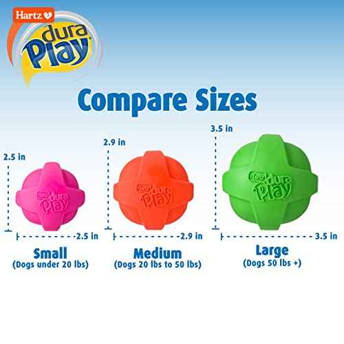 Dura Play Bacon Scented Squeak Ball Dog Toy for Small Breeds (Small Ball / 3 Count)
