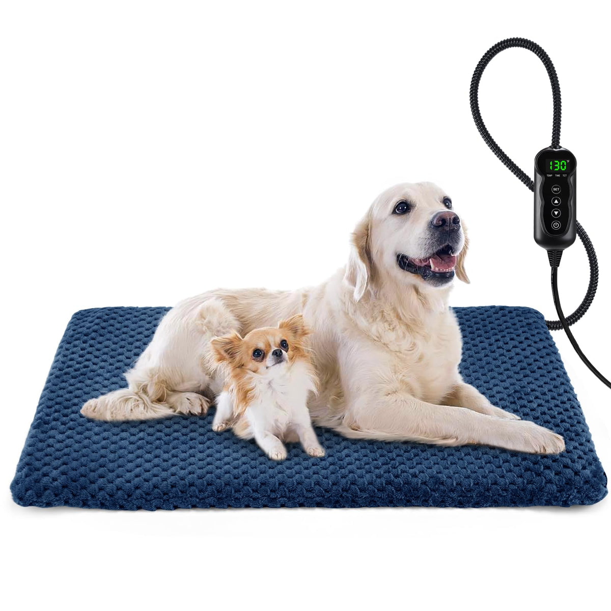 Pet Heating Pad (L: 35" x 24" / Navy Blue)