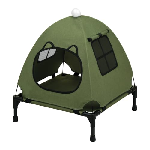 Anti Anxiety Open Elevated Pet Hammock Bed Tent House (Contemporary)