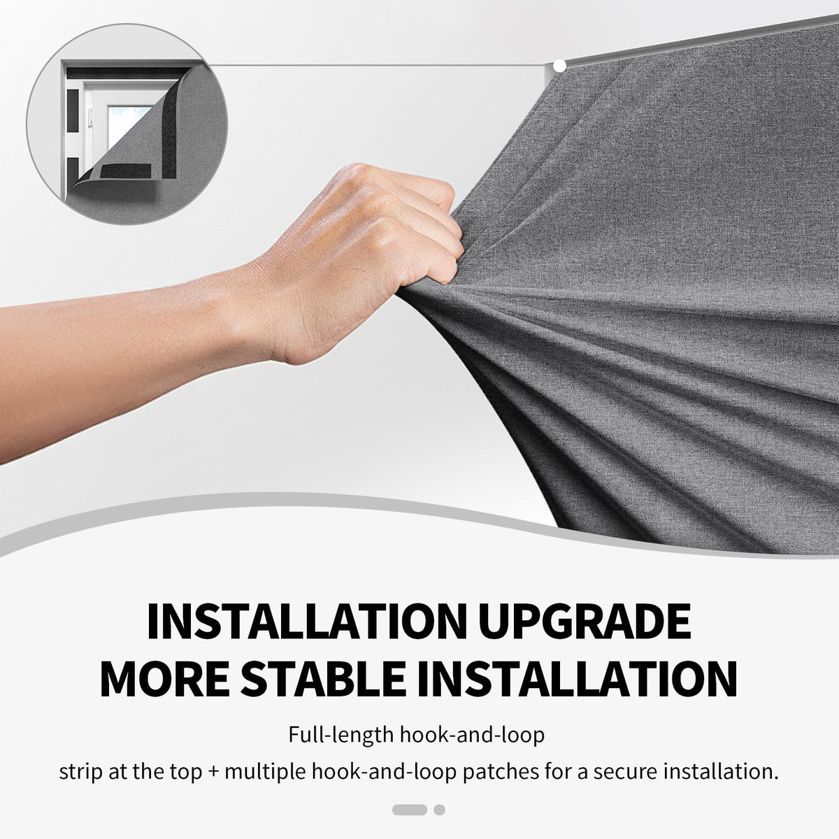 Blackout Window Cover (Grey / 57"W x 79"L (Pack of 1))