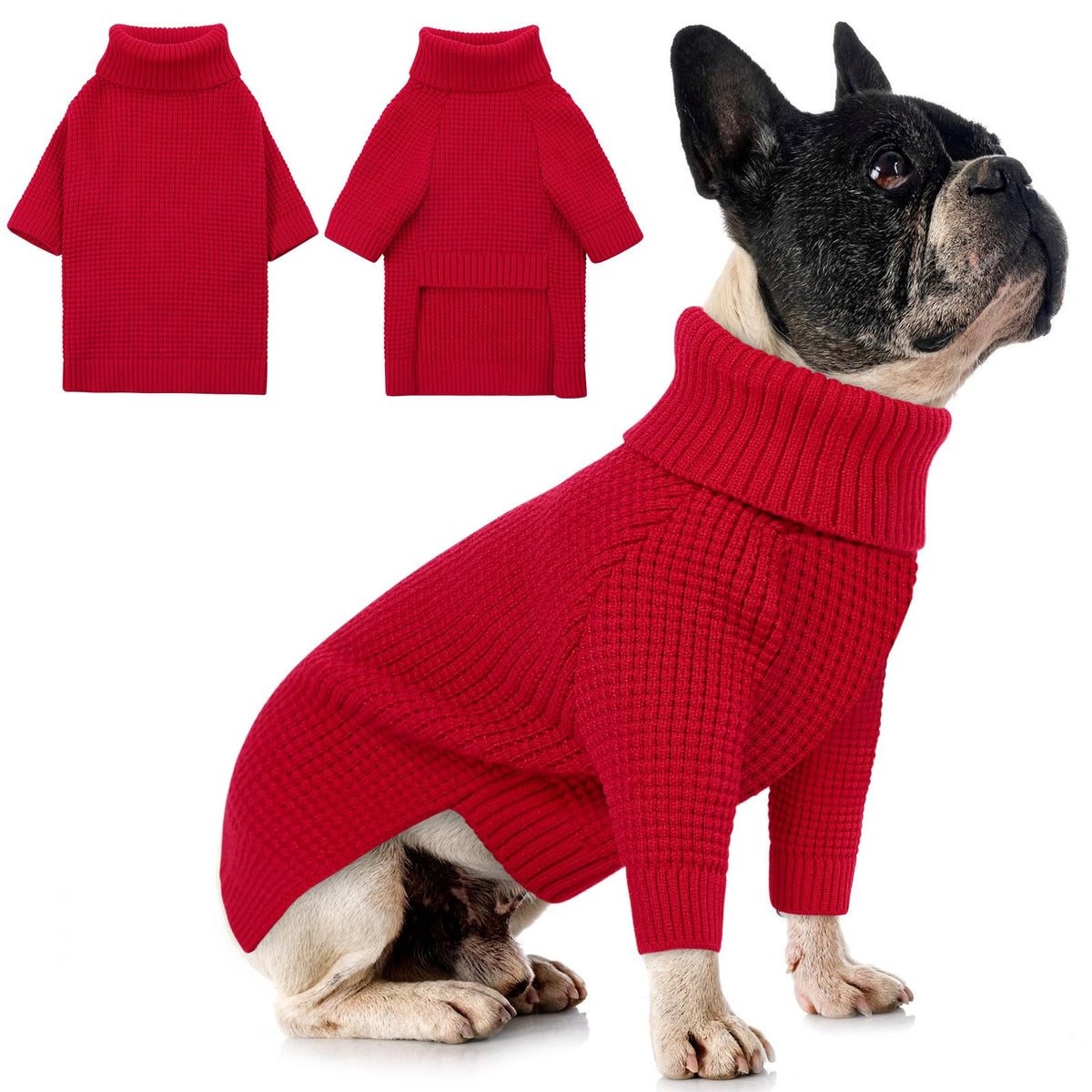 Soft Large Dog Sweater (Red / XXX-Large)