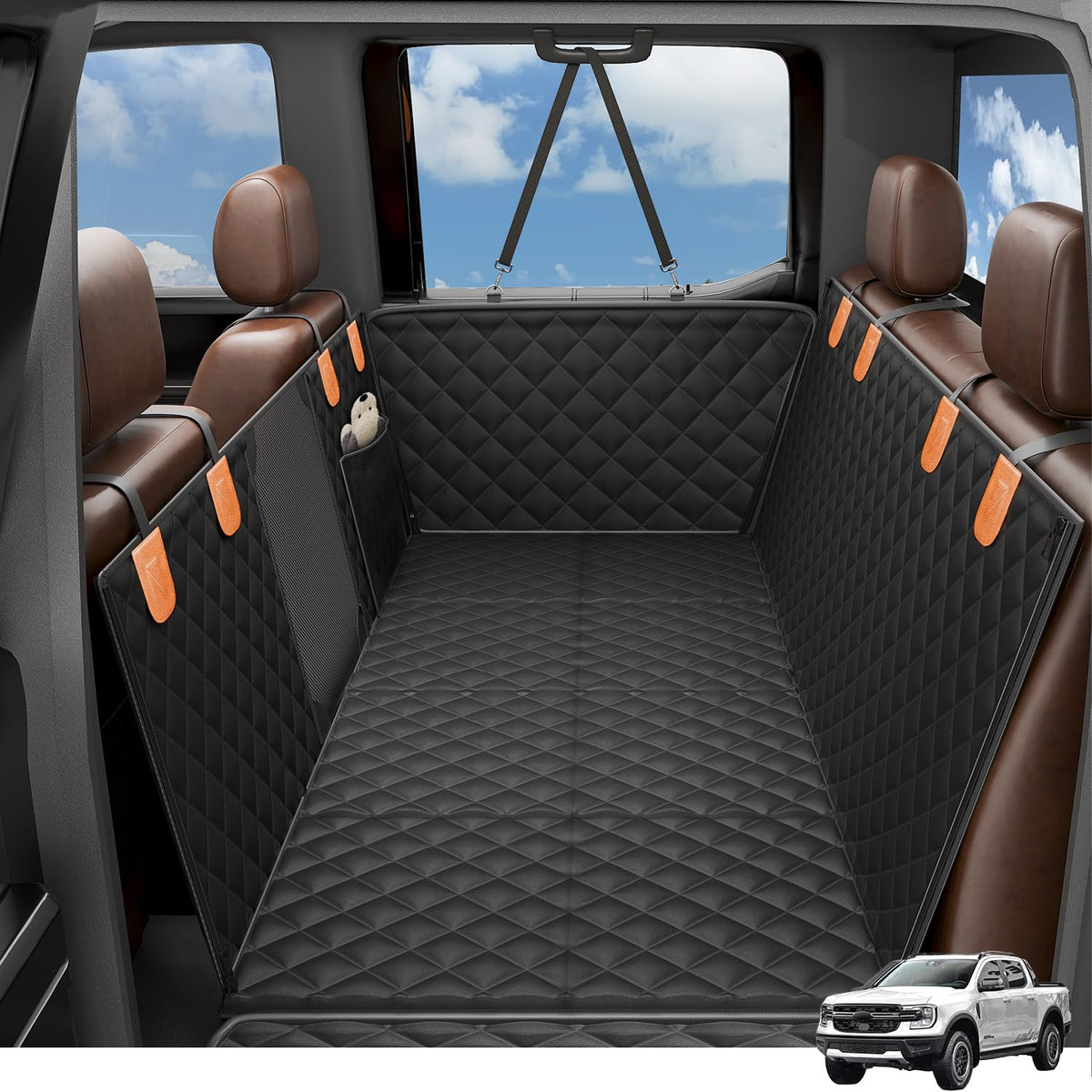 Dog Car Seat Cover for Back Seat (XL - 56.3"W - For SUV/Truck)