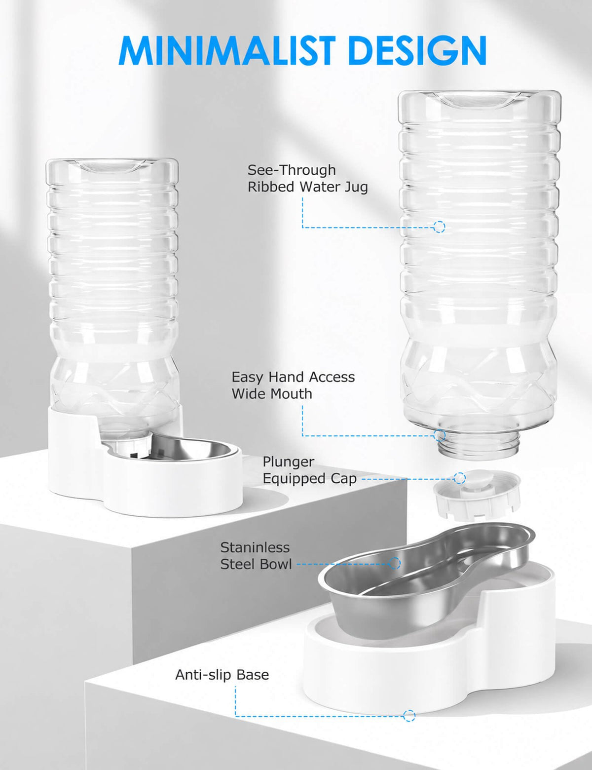 2.5 Gal Gravity Dog Water Dispenser (2.5 Gal (9.5L))