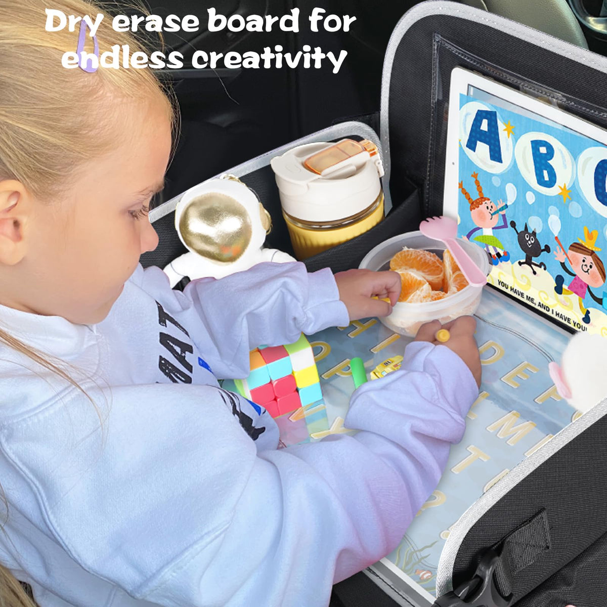 Kids Travel Tray for Car Seat (Zero Black)