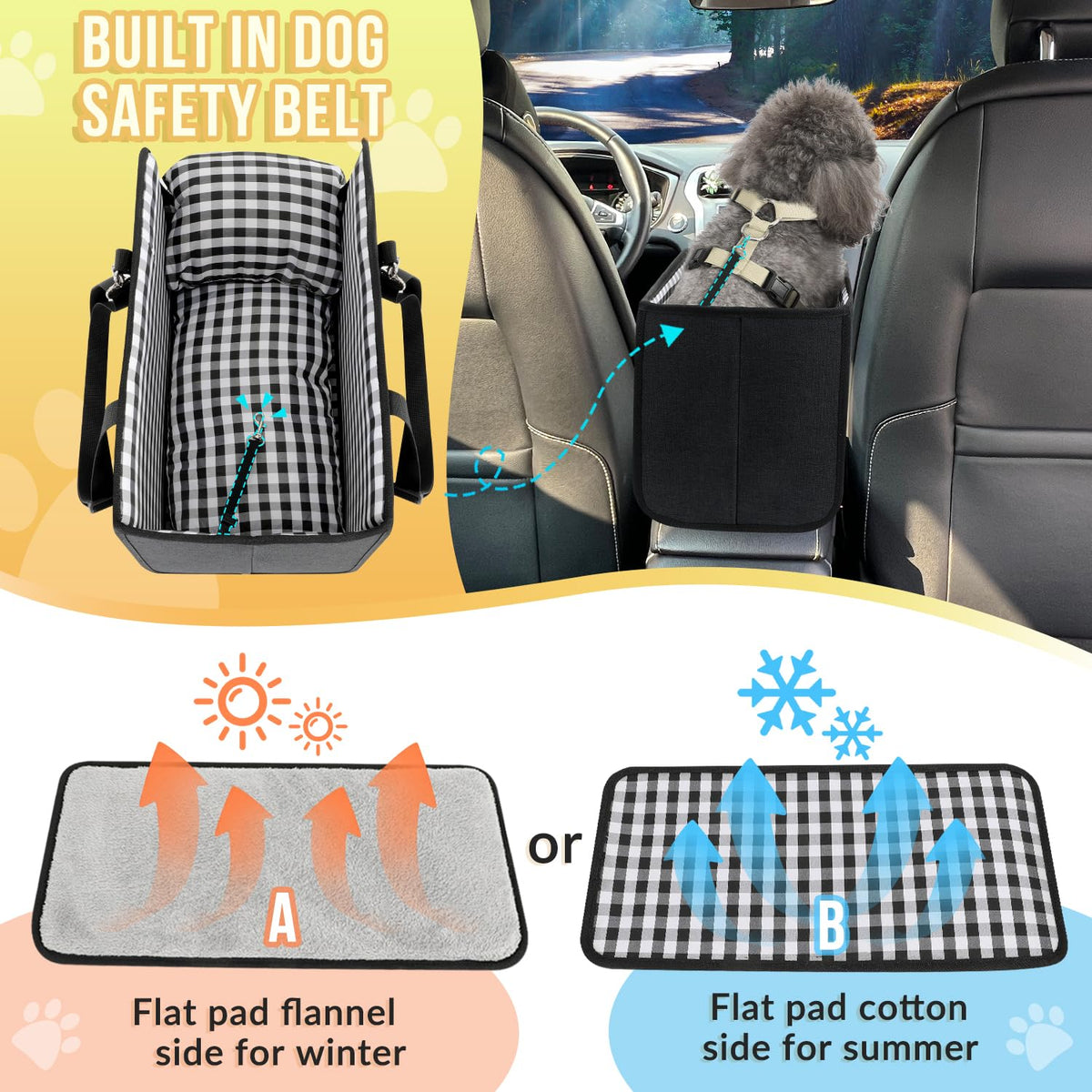 Console Dog Car Seat