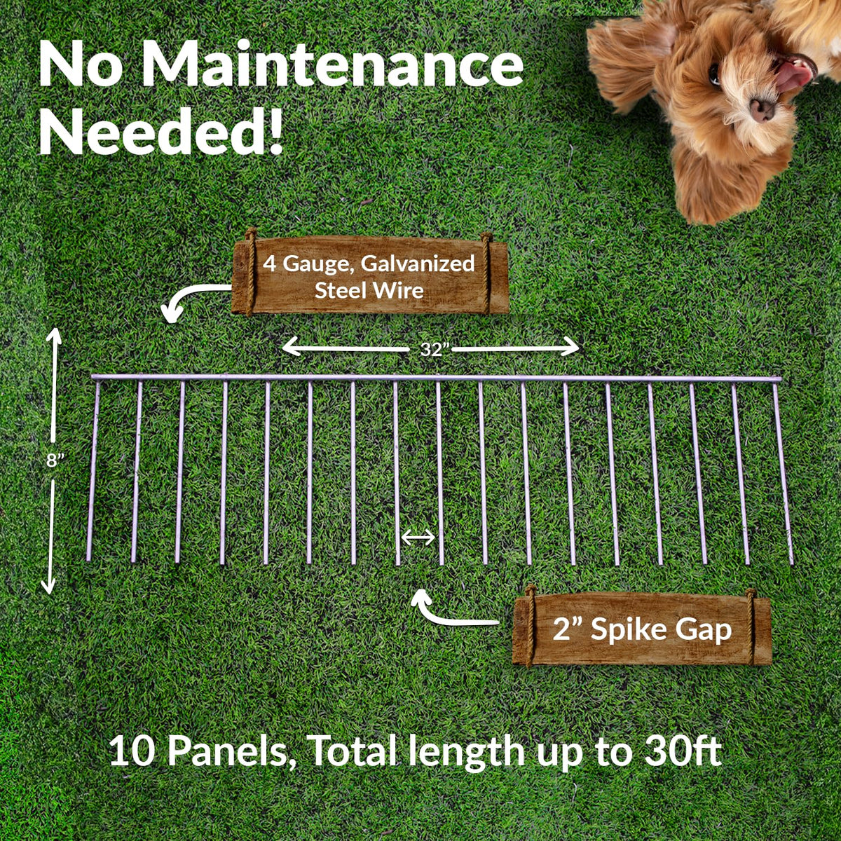 Original Animal Barrier Garden Fence (Pack of 10)