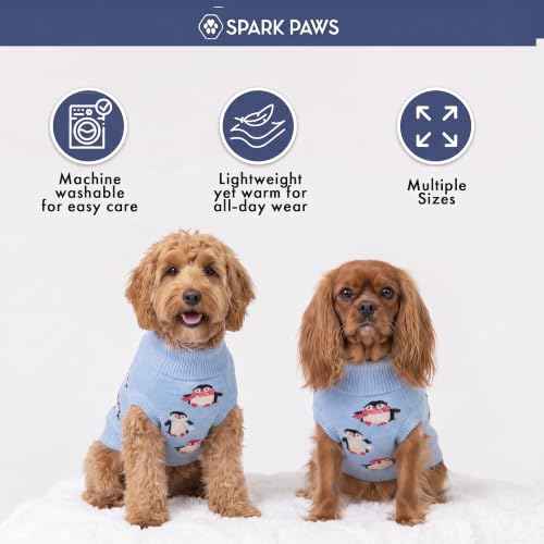 Knit Dog Sweater (Penguins / Small)
