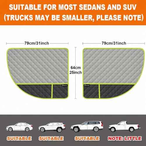 Dog Car Door Protector 2 Pack (gray / 2pcs)