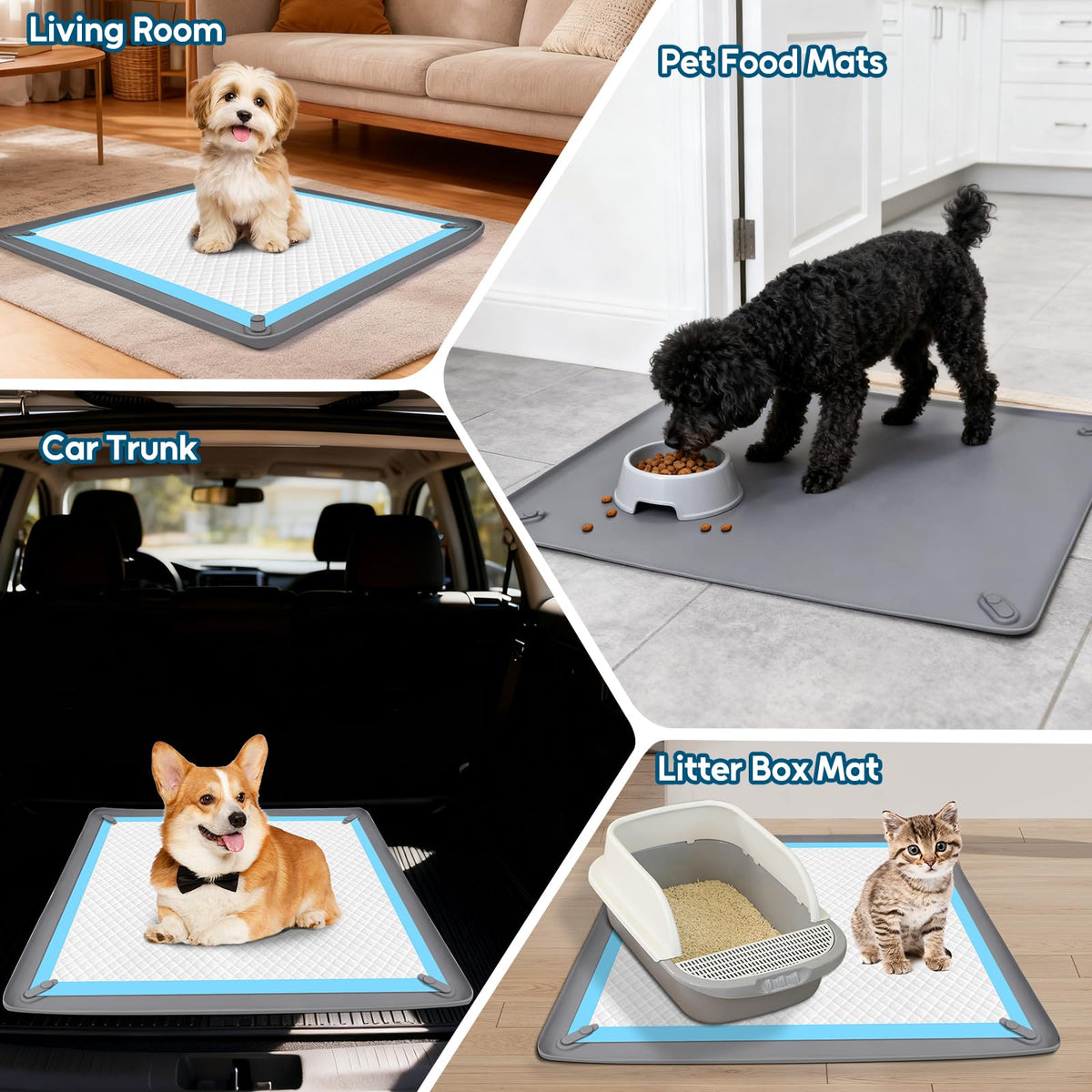 Pee Pad Holder for Small Dogs (Dark Gray)