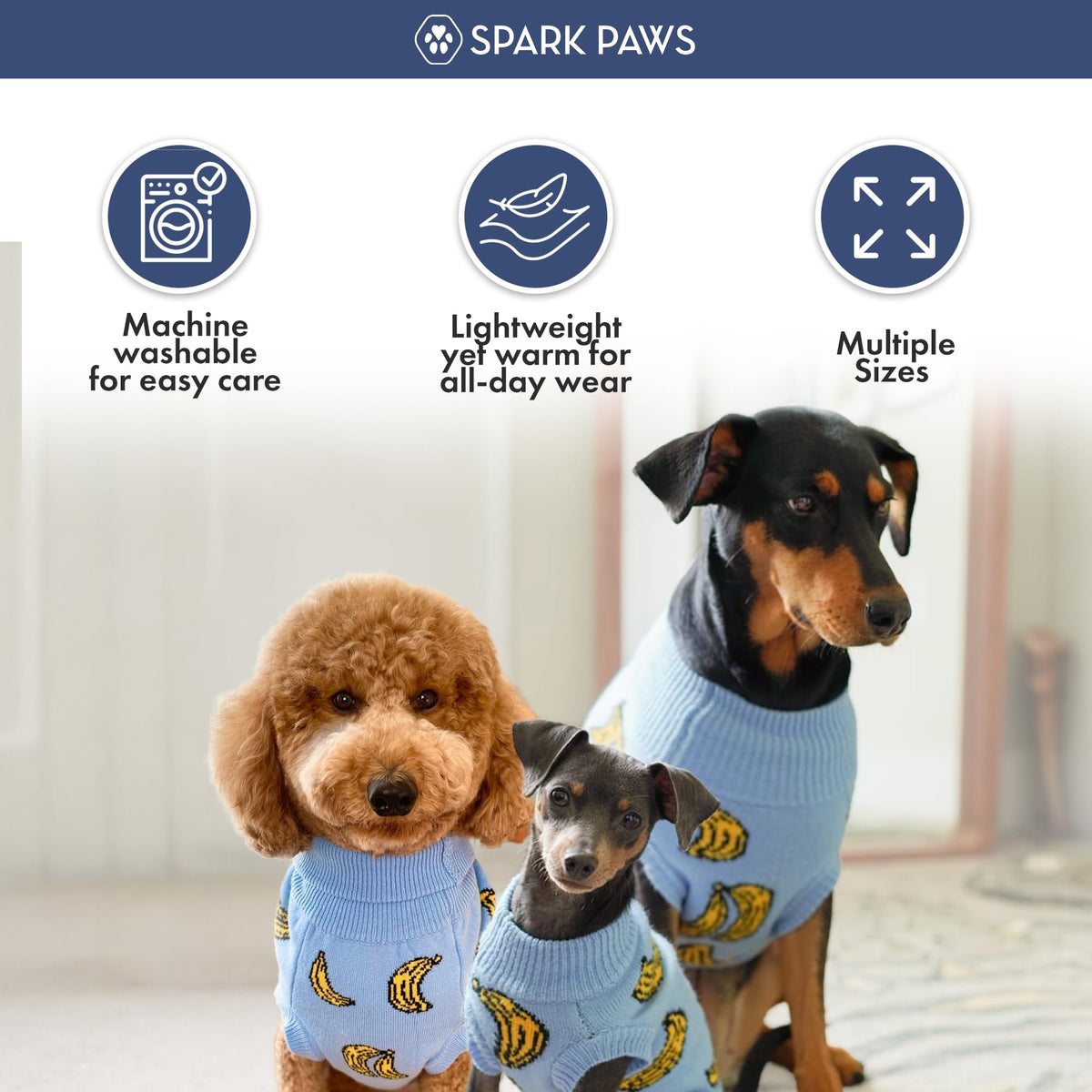 Knit Dog Sweater (Banana / 4XL)