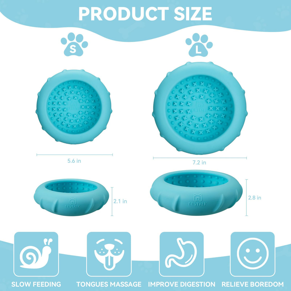Dog Lick Bowl (Small / Teal)