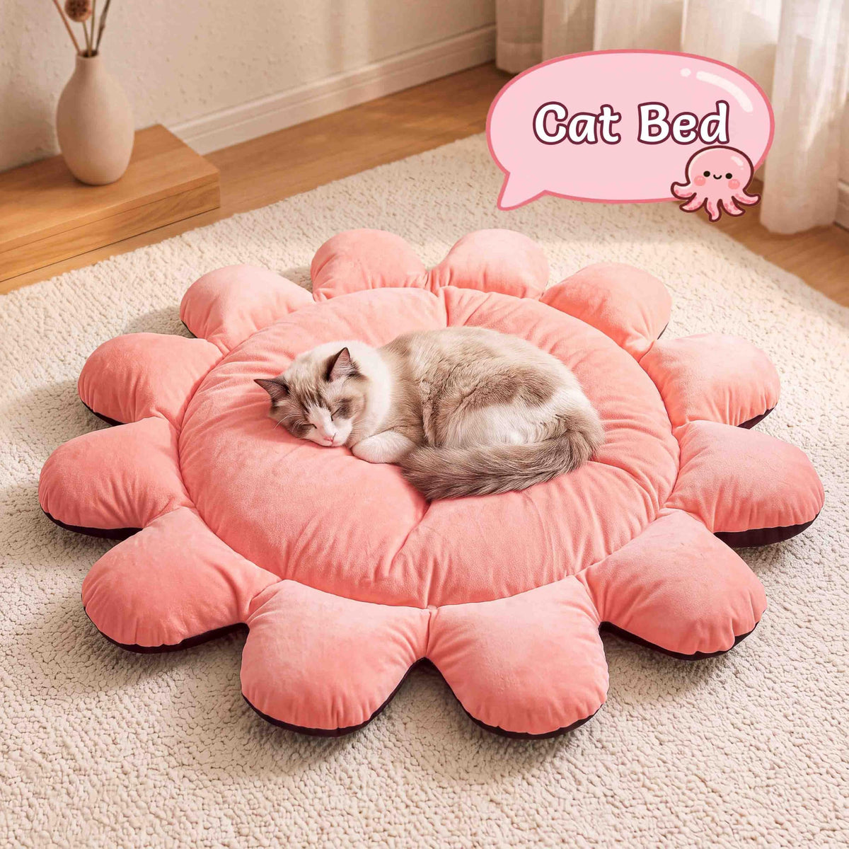 Cat Tunnel Bed with 20 Cat Toys (Pink / Large)