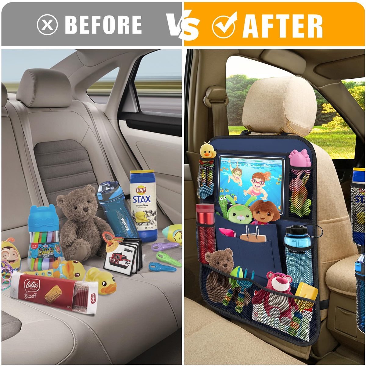Backseat Car Organizer w (Blue)
