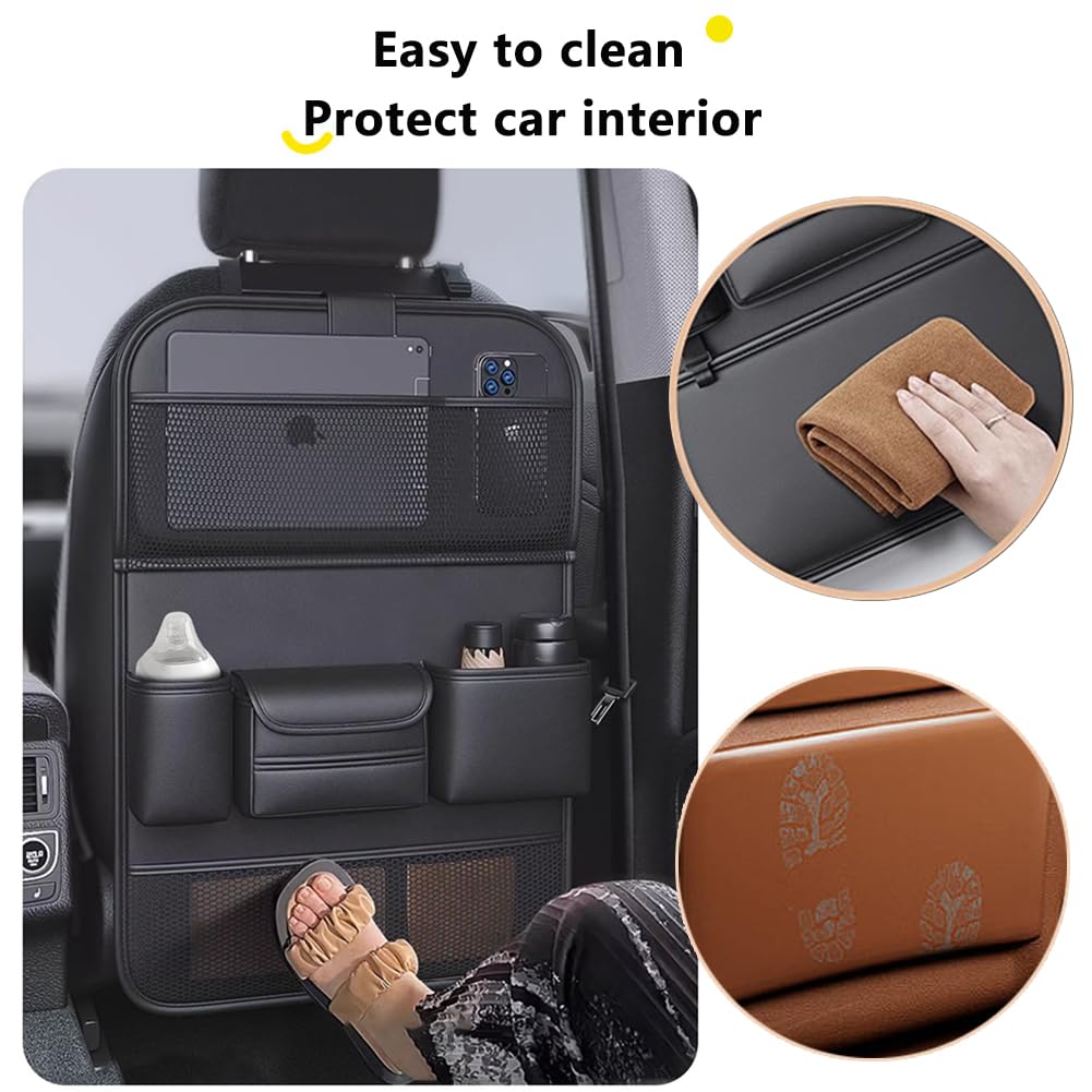 Car Backseat Storage Bag with Foldable Table Tray (Style B)