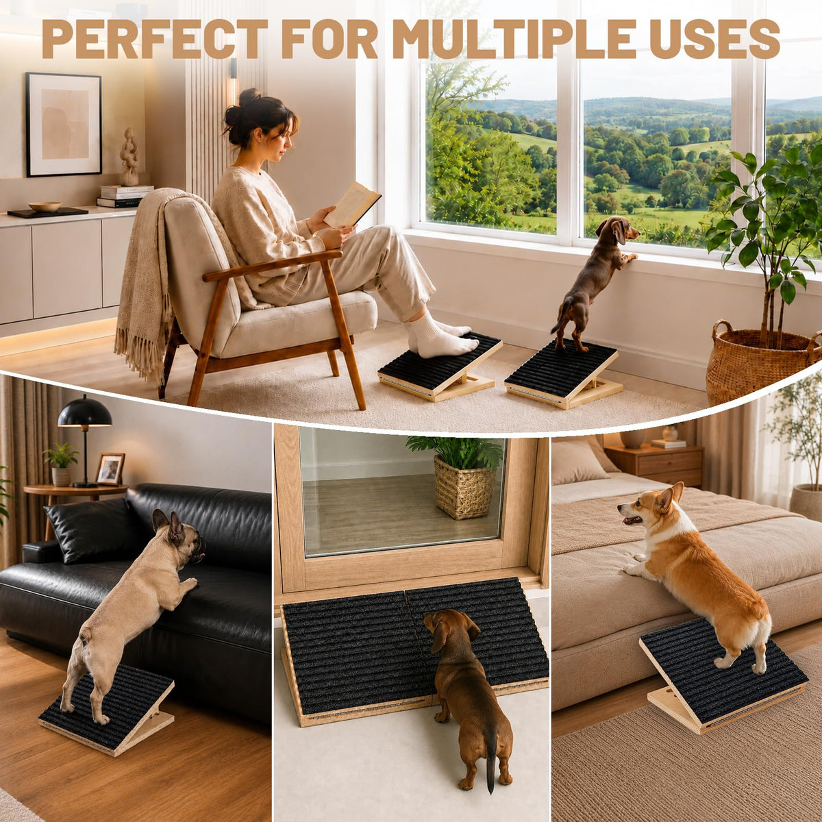 Dog Ramp for Stairs (Black)