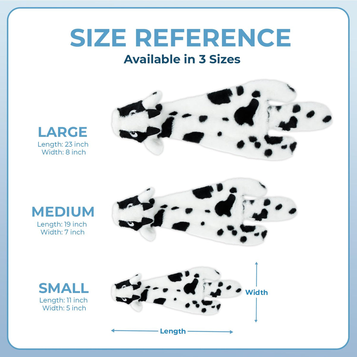 2-in-1 Stuffless Squeaky Dog Toy - Cow, Monkey, Small (Multicolor/Monkey & Cow / Small)