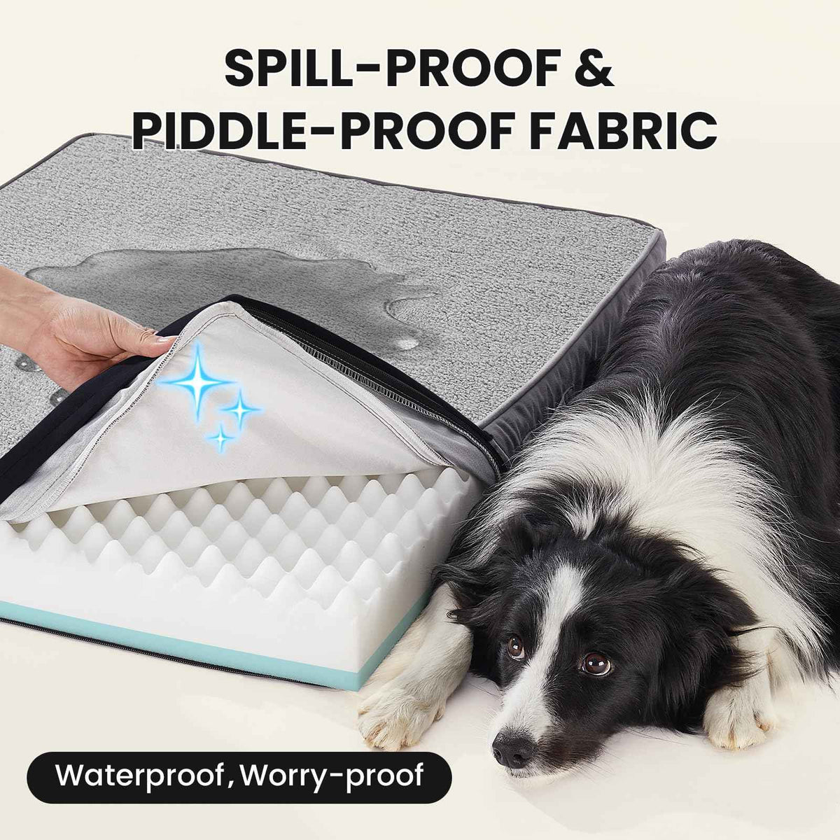 Self Warming Orthopedic Medium Dog Bed (36" x 27" x 3.54" W / 01-Gray)