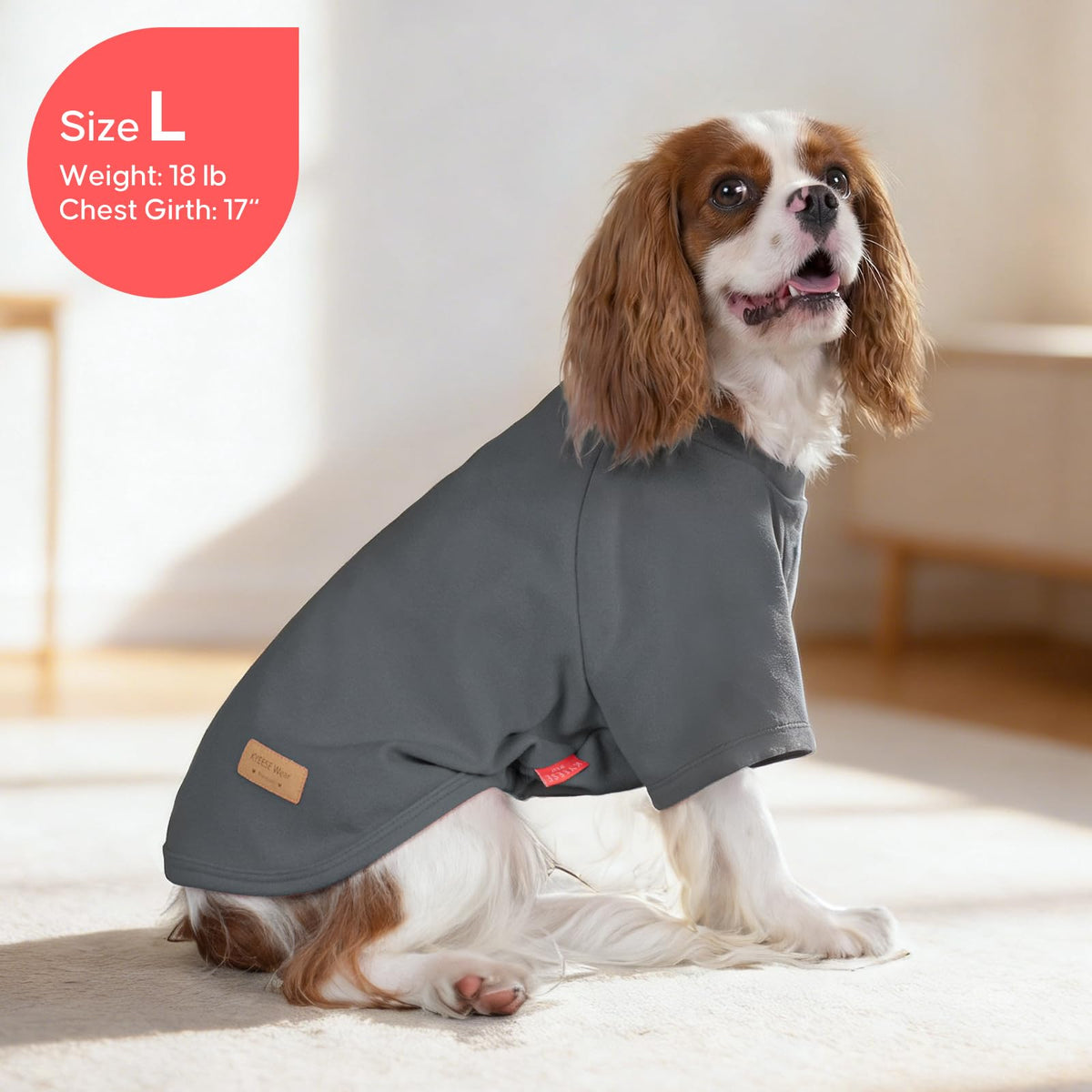 2Pack Dog Sweater with Sleeves Fleece Shirt for Large Dogs (2XL (50-75lbs) / 05# 2Pack Grey)