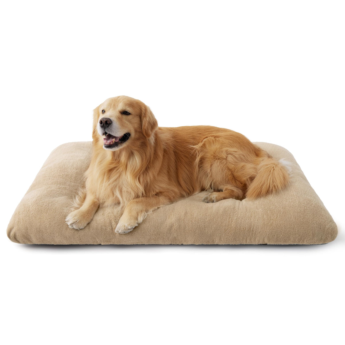 Washable XXL Dog Bed for Crate (47"L x 29"W x 3"Th (XXL-Crate) / Brown)