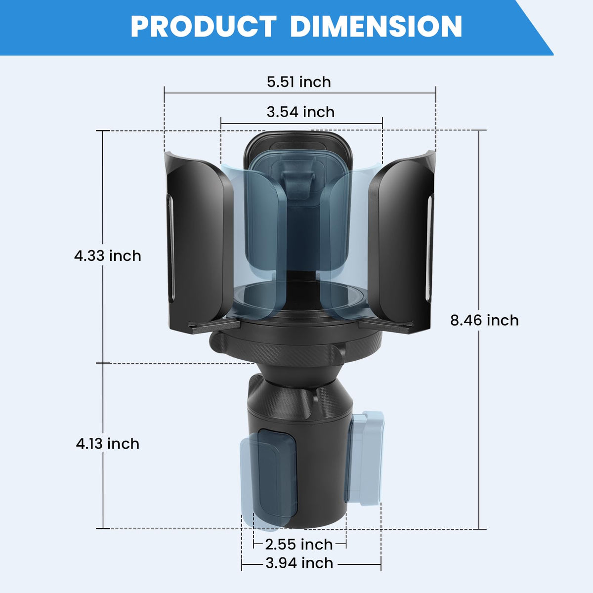 Car Cup Holder Expander (1 pcs)