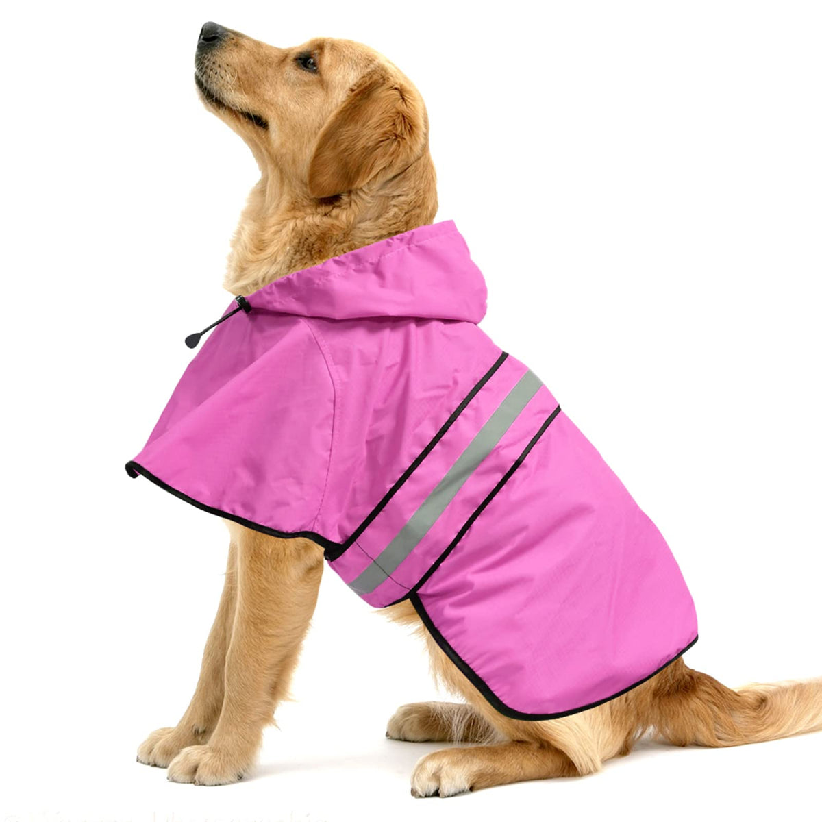 Waterproof Dog Raincoat (Pink / X-Large)