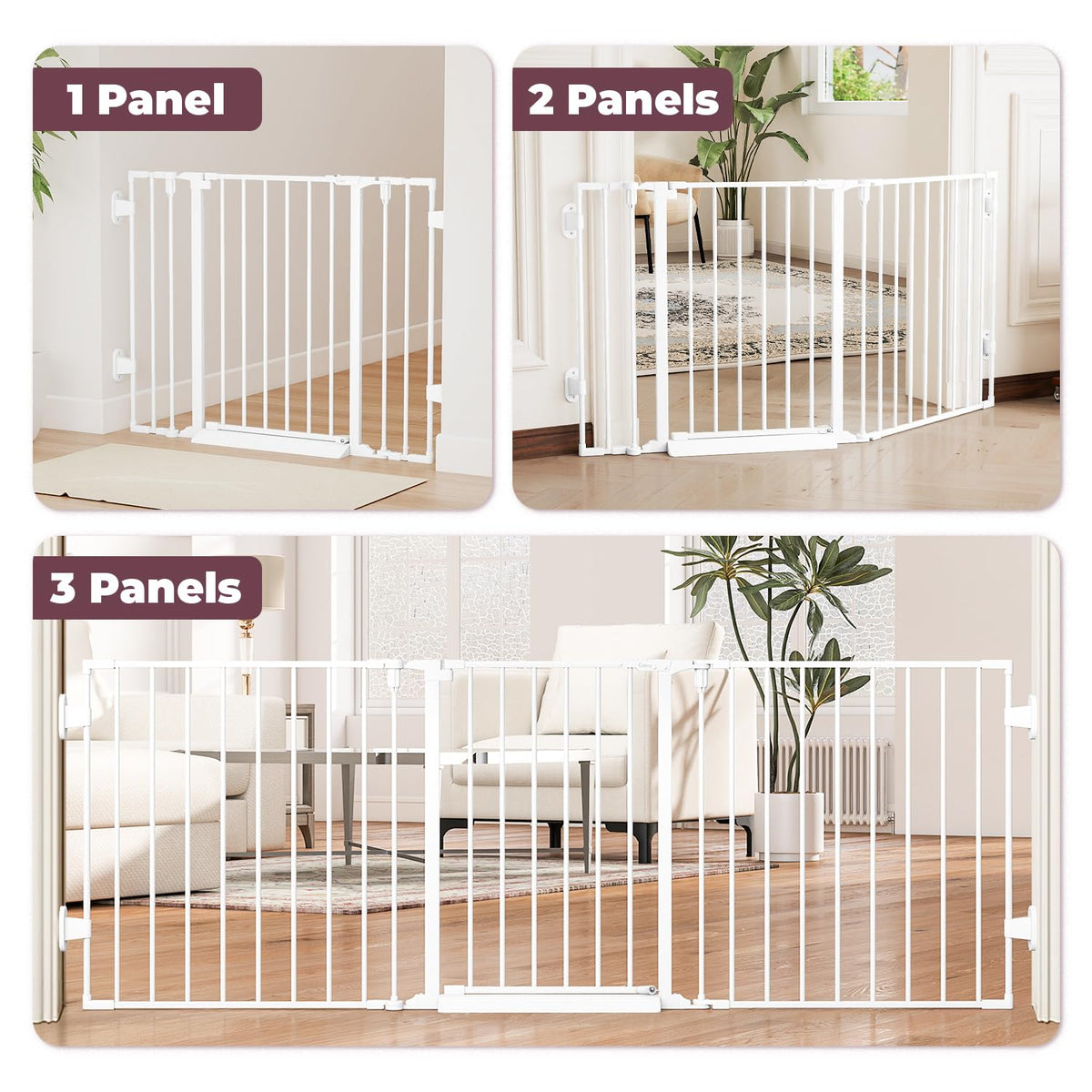 29.4 78" Extra Wide Baby Gate (White / 78" Wide)