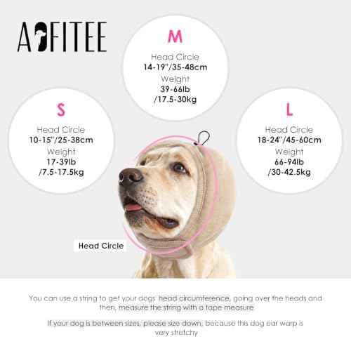 Dog Ear Muffs Noise Protection (Light Khaki / Medium)