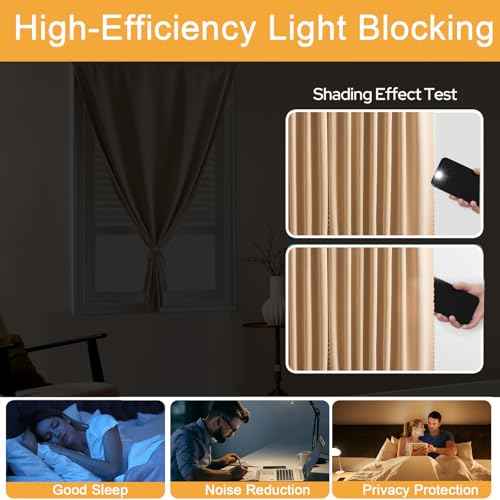 Self Adhesive Curtains (35"W x 59"L (Pack of 2) / Lake Blue)