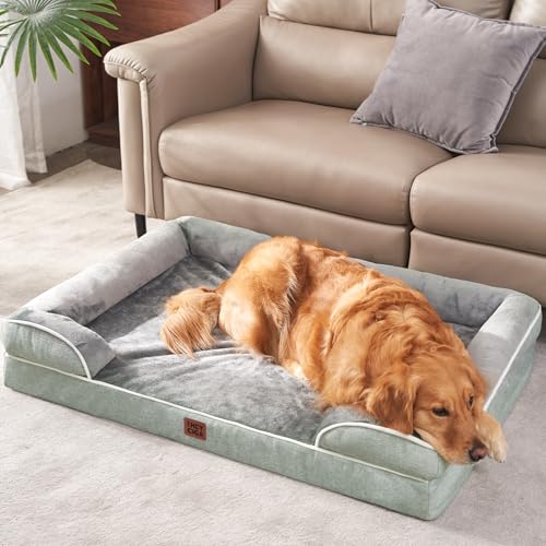 Orthopedic XXL Dog Bed (Greyish Green / 46.0"l X 35.0"w X 7.5"th)