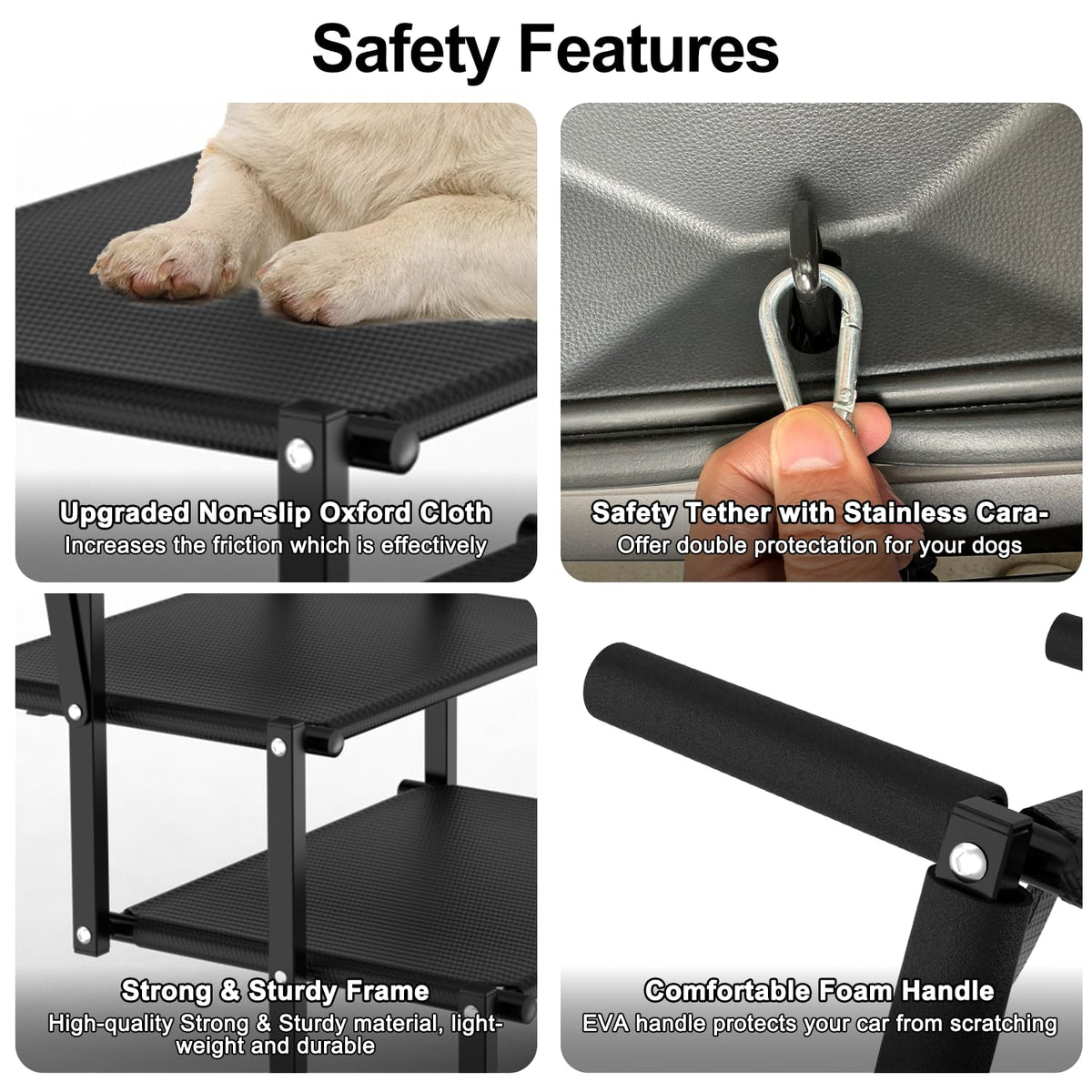 Extra Wide 20" Dog Stairs for Large Dogs (5-Steps Extra-Wide)