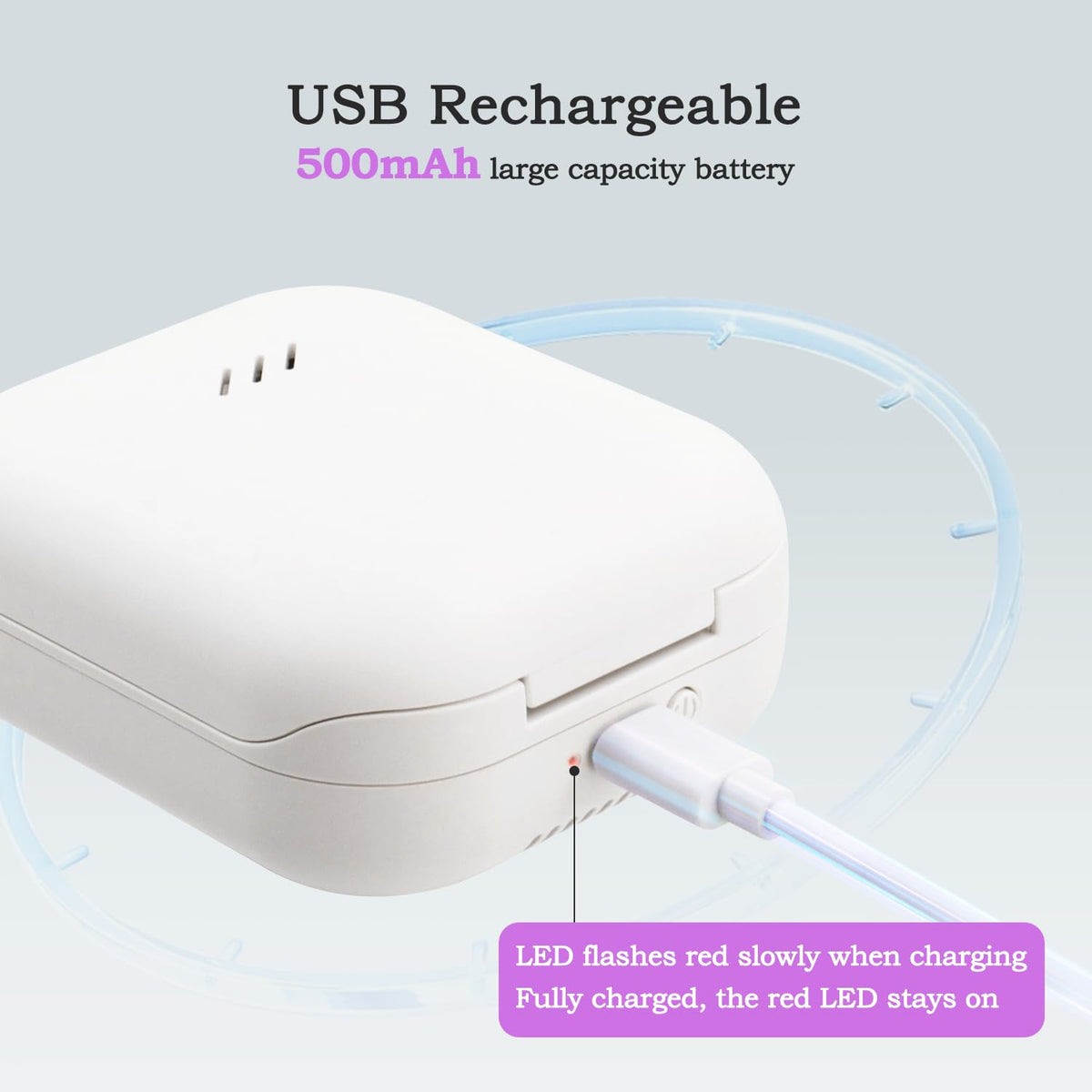 UV Toothbrush Sanitizer Holder (White-for Two)