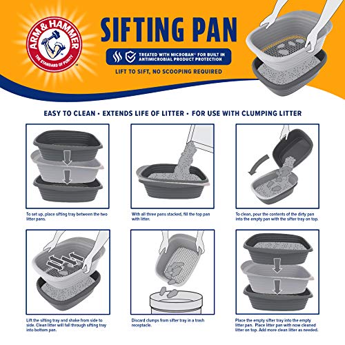 Arm and Hammer Large Sifting Cat Litter Box with Microban (Large / Sifting)