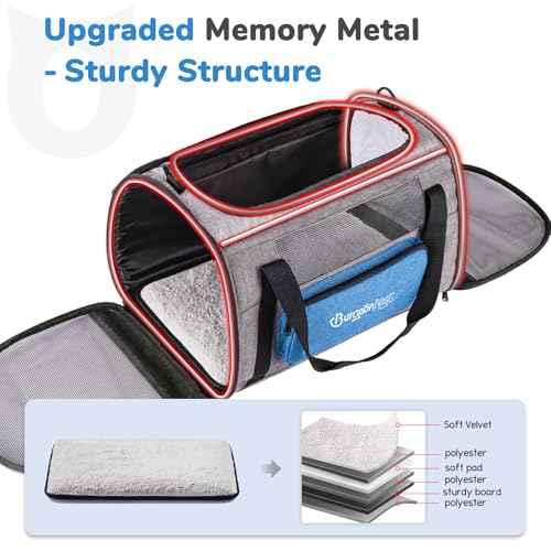 Cat Carrier Soft (Blue / 17.5"L x 11.0"W x 11.0"H)
