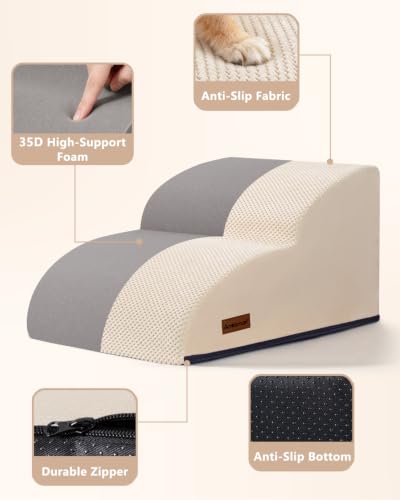 Dog Stairs for Small Dogs (Beige)