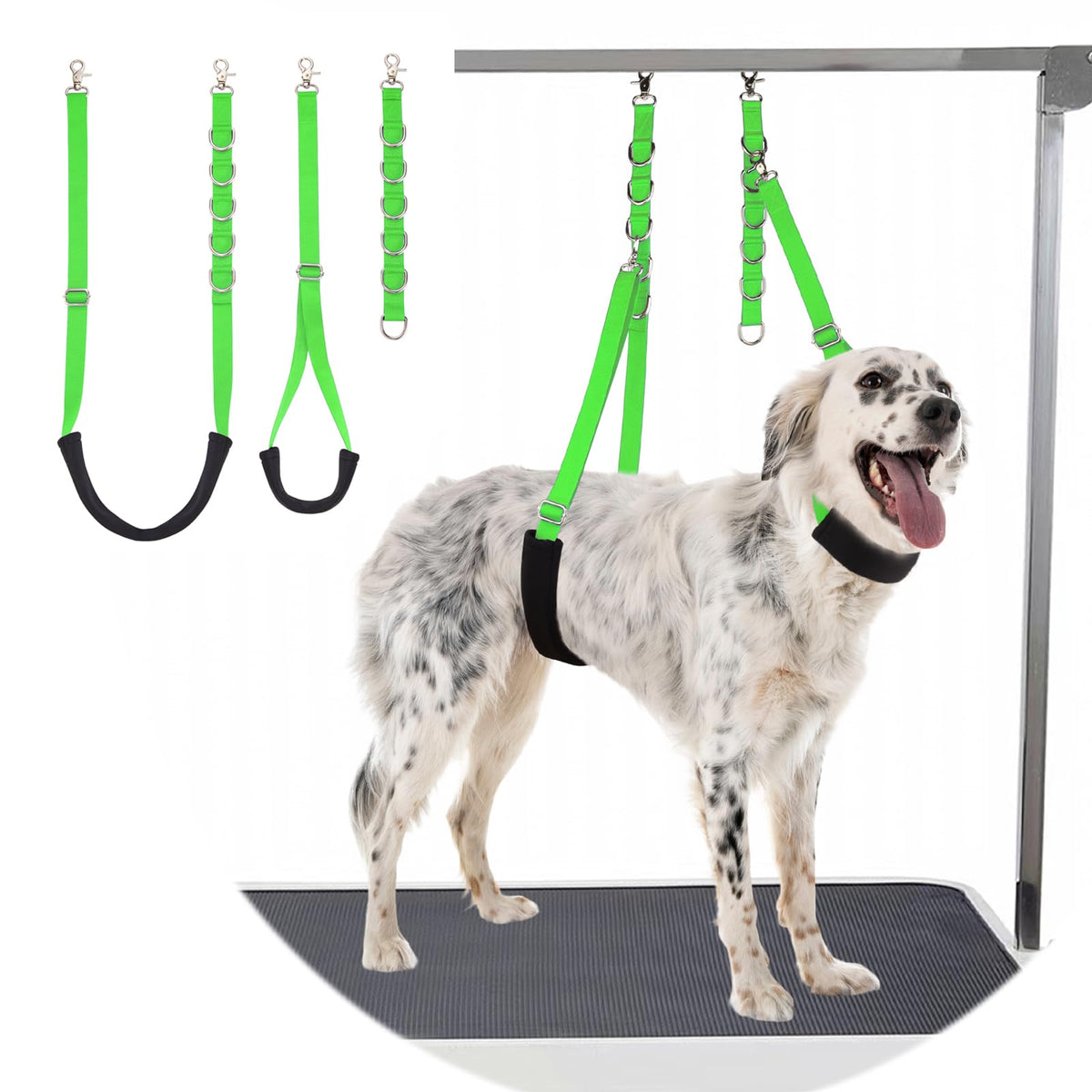 Dog Grooming Belly Strap (Green)