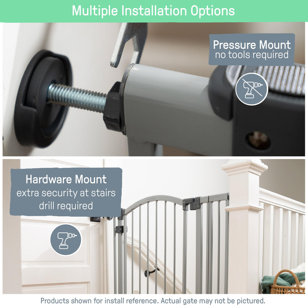 Summer Infant Extra Tall & Wide Safety Pet and Baby Gate (Gray / 53x2x38 Inch (Pack of 1))
