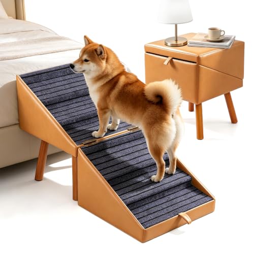 Pet Ramp for High Beds 21.06" Tall (Amber Camel / XXL(21.06”H))
