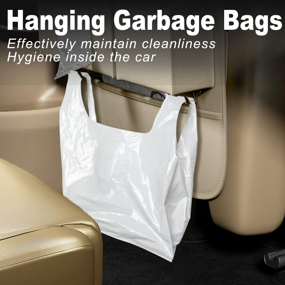 Car Seat Organizers (Plain Beige / 2 Pcs)