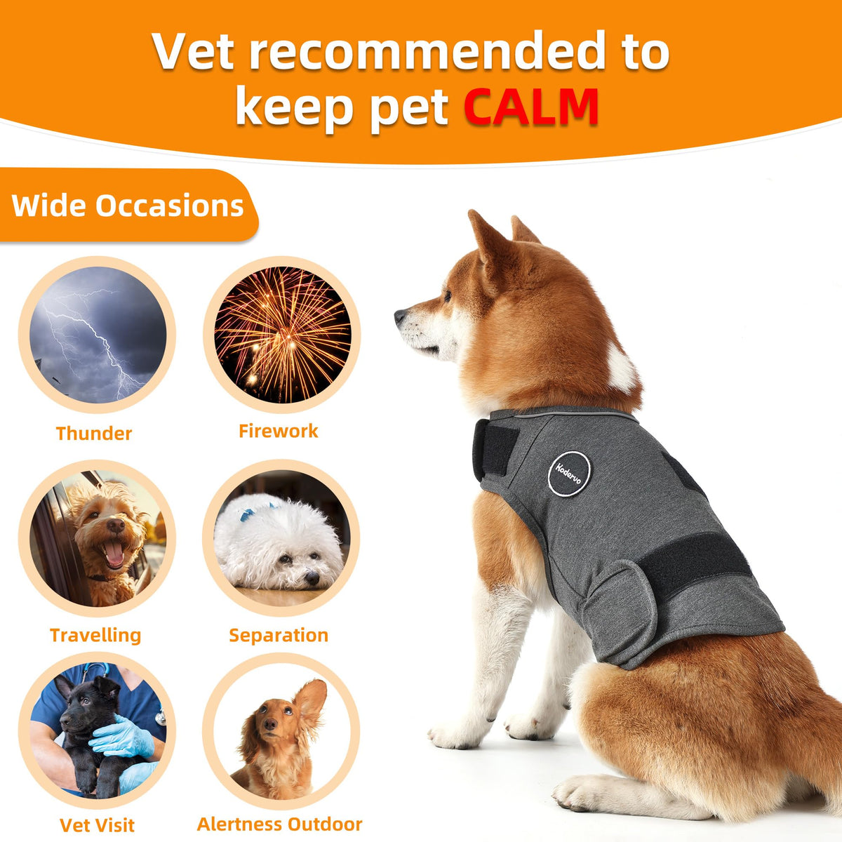 Dog Anxiety Jacket (XX-Large / Light Grey)