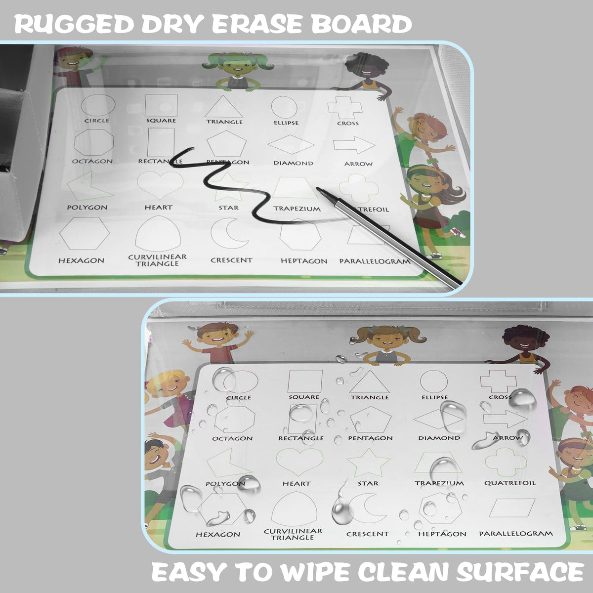 Kids Travel Tray for Toddler Car Seat (StarGrey)