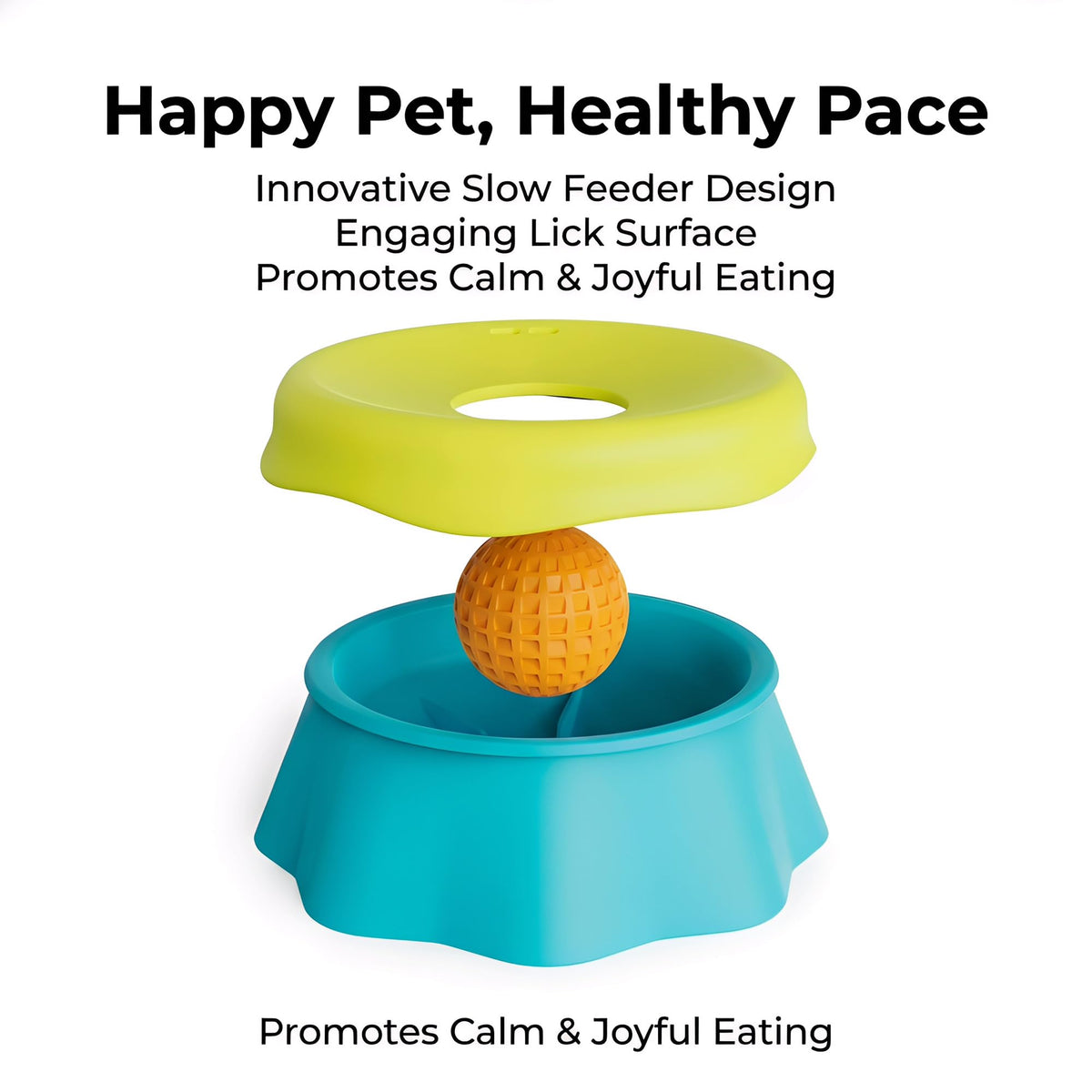 Slow Feeder Dog Bowl for Liquid Treat (Licking bowl (Blue))