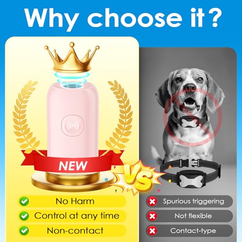 Mini ultrasonic dog bark deterrent device (Light Pink)