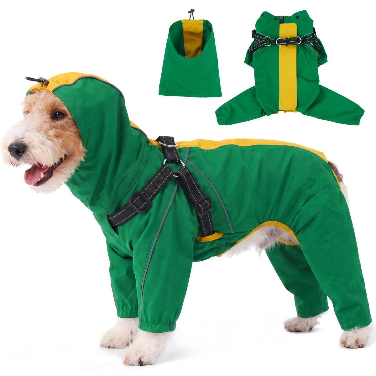 Waterproof Dog Jacket (Green / Small)