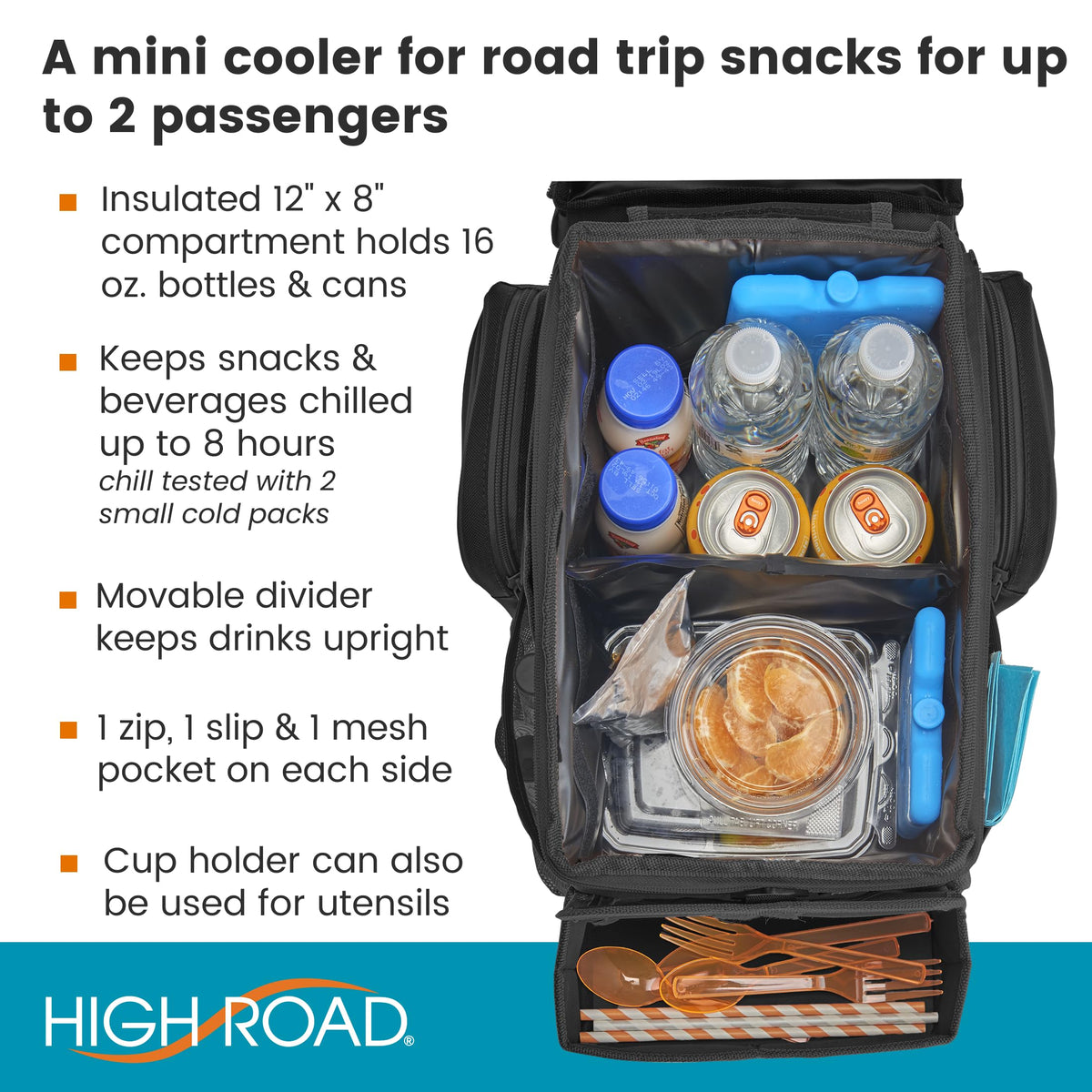 CarHop Car Seat Organizer (Black)