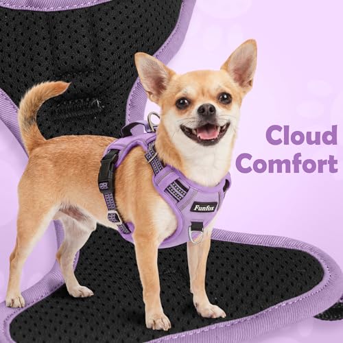 Dog Harness No Pull (Purple / Large)