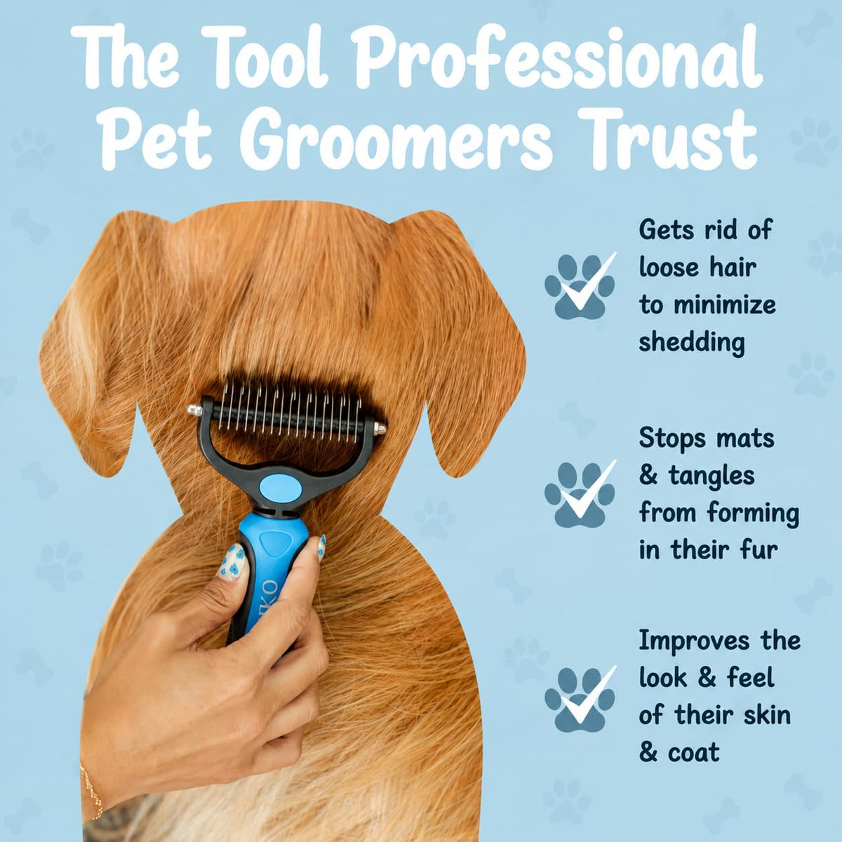 Shedding Brush for Dog and Cat (Brush and comb)